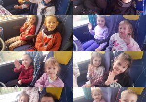 Zadowolone dzieci z grupy Biedronki wracają do przedszkola