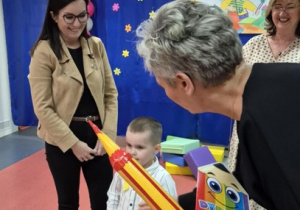 Wojtuś pasowany na przedszkolaka.