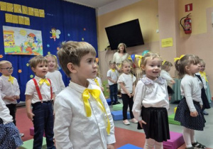Piosenka na powitanie pt. "Wesoła piosenka".