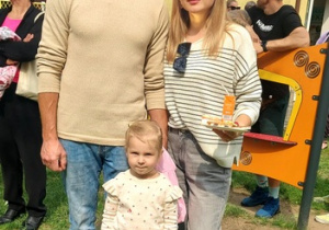 Kristinka z rodzicami