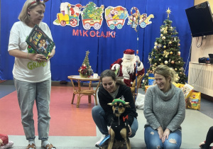 Wizyta przedstawicieli schroniska dla bezdomnych zwierząt.