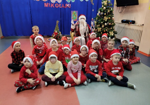 Zdjęcie z Mikołajem.