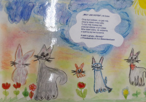 ilustracja do wiersza - Miły jak kotek
