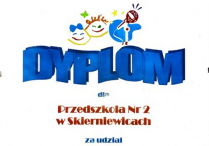 Dyplom dla Przedszkola nr 2